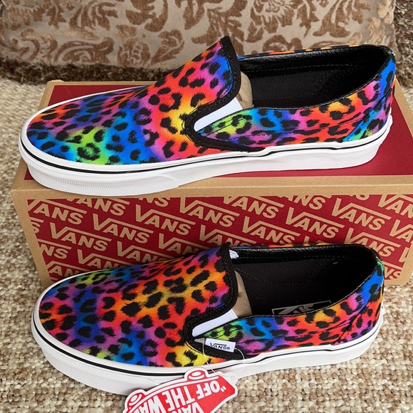 Vans Classic Slip On Rainbow/spot/leopard WMNS - Picture 7 of 16